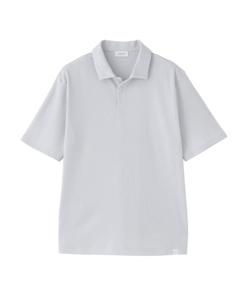 MACKINTOSH PHILOSOPHY(マッキントッシュ フィロソフィー)の「スキッパーポロ ミニワッフル(ポロシャツ・メンズ・ライトグレー/チャコールグレー/ダークネイビー・38/40)」の2枚目の写真