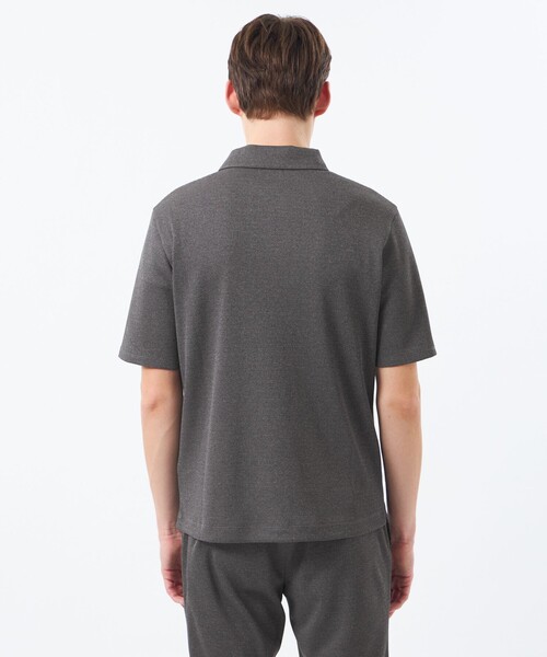 MACKINTOSH PHILOSOPHY(マッキントッシュ フィロソフィー)の「スキッパーポロ ミニワッフル(ポロシャツ・メンズ・ライトグレー/チャコールグレー/ダークネイビー・38/40)」の7枚目の写真