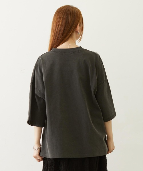 MILKFED.(ミルクフェド)の「LACE S/S TOP(Tシャツ/カットソー・レディース・オフホワイト/グレー/ブラック・ONE SIZE)」の20枚目の写真