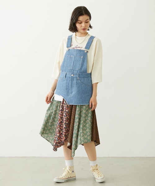 MILKFED.(ミルクフェド)の「LACE S/S TOP(Tシャツ/カットソー・レディース・オフホワイト/グレー/ブラック・ONE SIZE)」の7枚目の写真