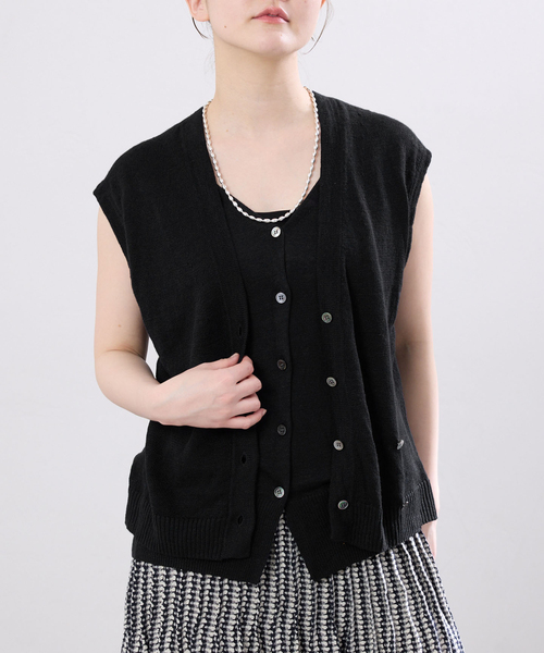 IENA ♡【TICCA/ティッカ】スタンドネックロングベスト IENA（イエナ）の「【TICCA/ティッカ】スタンドネックロングベスト