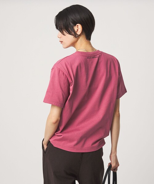 green label relaxing（グリーンレーベルリラクシング）の「ロゴ ショートスリーブ Tシャツ（Tシャツ/カットソー・レディース・オフホワイト/ダークブラウン/ピンク/ダークグレー・FREE）」の6枚目の写真