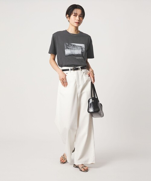 green label relaxing（グリーンレーベルリラクシング）の「ロゴ ショートスリーブ Tシャツ（Tシャツ/カットソー・レディース・オフホワイト/ダークブラウン/ピンク/ダークグレー・FREE）」の11枚目の写真