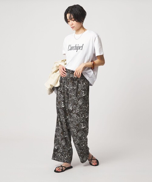 green label relaxing（グリーンレーベルリラクシング）の「ロゴ ショートスリーブ Tシャツ（Tシャツ/カットソー・レディース・オフホワイト/ダークブラウン/ピンク/ダークグレー・FREE）」の15枚目の写真