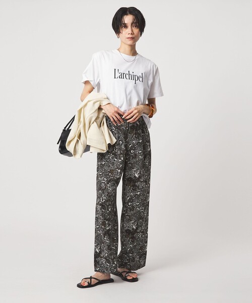 green label relaxing（グリーンレーベルリラクシング）の「ロゴ ショートスリーブ Tシャツ（Tシャツ/カットソー・レディース・オフホワイト/ダークブラウン/ピンク/ダークグレー・FREE）」の16枚目の写真