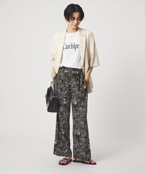 green label relaxing（グリーンレーベルリラクシング）の「ロゴ ショートスリーブ Tシャツ（Tシャツ/カットソー・レディース・オフホワイト/ダークブラウン/ピンク/ダークグレー・FREE）」の19枚目の写真