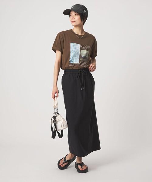 green label relaxing（グリーンレーベルリラクシング）の「ロゴ ショートスリーブ Tシャツ（Tシャツ/カットソー・レディース・オフホワイト/ダークブラウン/ピンク/ダークグレー・FREE）」の21枚目の写真