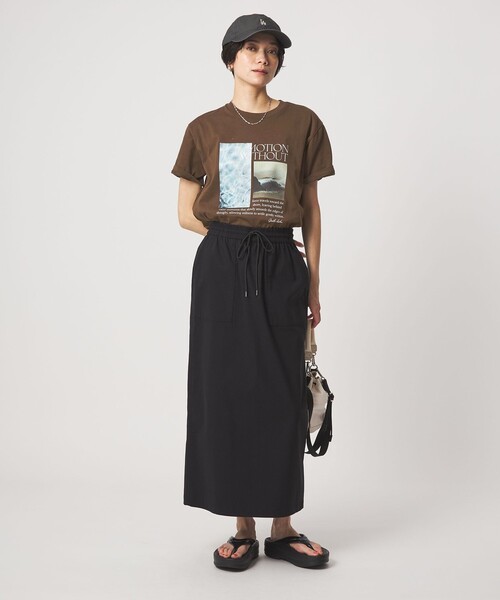 green label relaxing（グリーンレーベルリラクシング）の「ロゴ ショートスリーブ Tシャツ（Tシャツ/カットソー・レディース・オフホワイト/ダークブラウン/ピンク/ダークグレー・FREE）」の22枚目の写真