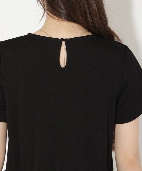 WILLSELECTION（ウィルセレクション）の「ドットバルーンヘムペプラムトップス（Tシャツ/カットソー・レディース・ブラック/オフホワイト・FREE）」の11枚目の写真