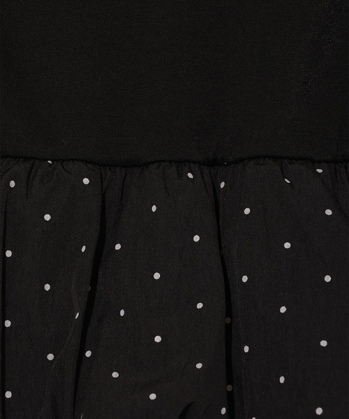 WILLSELECTION（ウィルセレクション）の「ドットバルーンヘムペプラムトップス（Tシャツ/カットソー・レディース・ブラック/オフホワイト・FREE）」の13枚目の写真