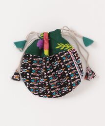ARCHIVER（アーカイバ）の「【ハンドメイド/エスニックミニ巾着バングルポーチ C】（ポーチ）」