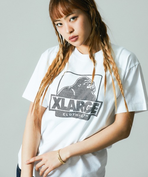 XLARGE(エクストララージ)の「【WEB限定】RHINESTONE OG S/S TEE(Tシャツ/カットソー・メンズ・ブラック/ホワイト・XS/S/M/L/XL/XXL)」の2枚目の写真
