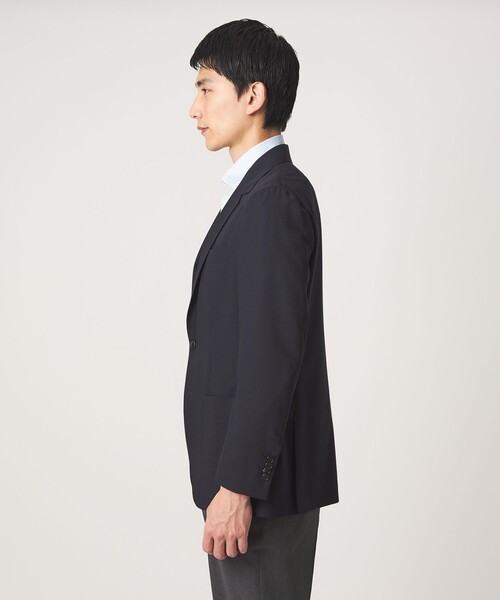 green label relaxing（グリーンレーベルリラクシング）の「GLR CLOTH サマートロピカル 2B RG 2P ジャケット -通気性-（テーラードジャケット・メンズ・ネイビー/ダークブラウン・XL/M/S/L）」の3枚目の写真