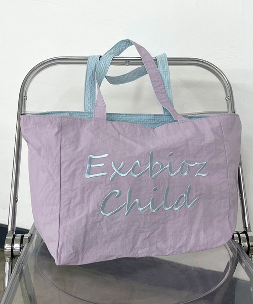 CRB(シーアールビー)の「ロゴリバーシブルトートバッグ(トートバッグ・レディース・ピンク/レッド/アイボリー/パープル・F)」の1枚目の写真