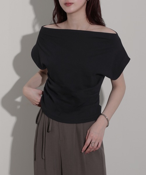 nouvellemoi(ヌーベルモイ)の「ワンショルトップス(その他トップス・レディース・ブラック/ホワイト/グレイッシュベージュ/グレー・S/L/M)」の13枚目の写真