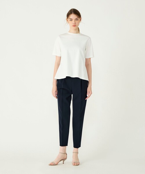 BALLSEY(ボールジィ)の「スーピマモクロディ ペプラムTシャツ(Tシャツ/カットソー・レディース・ベージュ/ブラック/ホワイト/ブルー・S)」の16枚目の写真