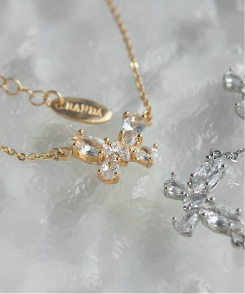 RANDA(ランダ)の「【Butterfly Collection】バタフライネックレス(ネックレス・レディース・シルバー/ゴールド・FREE)」の6枚目の写真