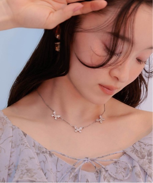 RANDA(ランダ)の「【Butterfly Collection】バタフライネックレス(ネックレス・レディース・シルバー/ゴールド・FREE)」の12枚目の写真