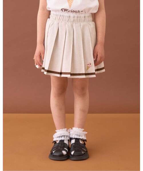 Lycee mine（リセマイン）の「【サーティワン アイスクリーム】プリーツスカート(インパン付)（スカート・キッズ・ピンク/サックスブルー/モカ・130cm/100cm/120cm/110cm/90cm/140cm）」の17枚目の写真