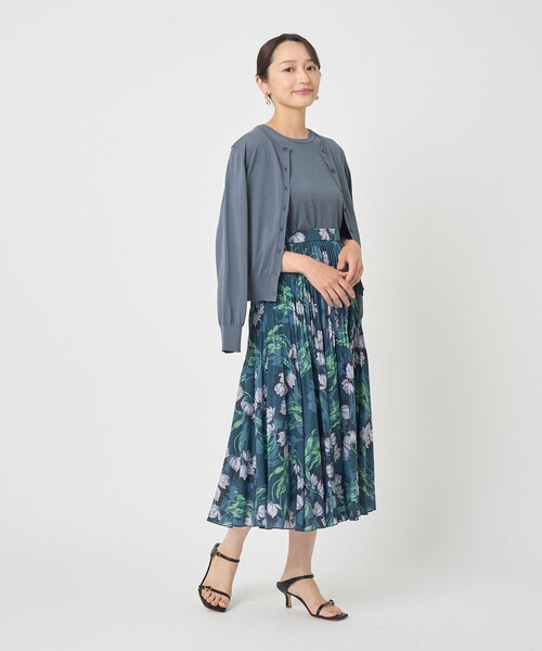 ANAYI(アナイ)の「プレミアムコットンクルーノースリーブ プルオーバー(ニット/セーター・レディース・ホワイト/チャコールグレー/ピンク・38)」の20枚目の写真