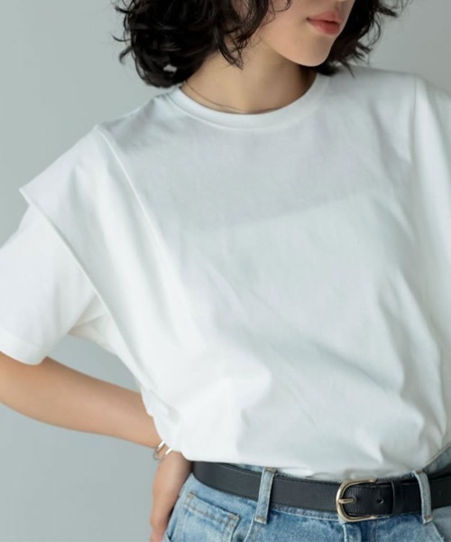 Flugge(フラッジー)の「ドッキングデザインTシャツ(Tシャツ/カットソー・レディース・ブラック/ホワイト・FREE)」の10枚目の写真