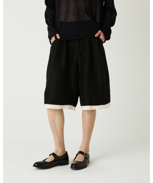 THEENDQUESTION(ジエンドクエスチョン)の「Linen blend half pants / BLACK(その他パンツ・レディース・その他・1/2)」の8枚目の写真