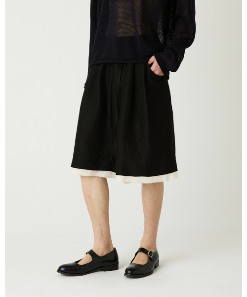 THEENDQUESTION(ジエンドクエスチョン)の「Linen blend half pants / BLACK(その他パンツ・レディース・その他・1/2)」の9枚目の写真