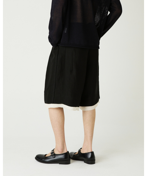 THEENDQUESTION(ジエンドクエスチョン)の「Linen blend half pants / BLACK(その他パンツ・レディース・その他・1/2)」の11枚目の写真
