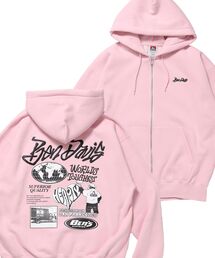 BEN DAVIS（ベンデイビス）の「【BEN DAVIS(ベンデイビス)】TAGGING ZIP HOODIE   ジップパーカー フード タグ 刺繍 裏起毛 ユニセックス（パーカー）」