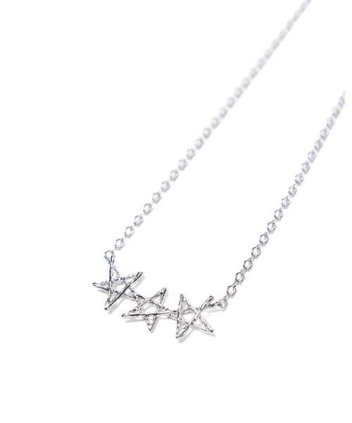 SOPHNET.(ソフネット)の「3-STAR NECKLACE(ネックレス・メンズ・シルバー・FREE)」の3枚目の写真