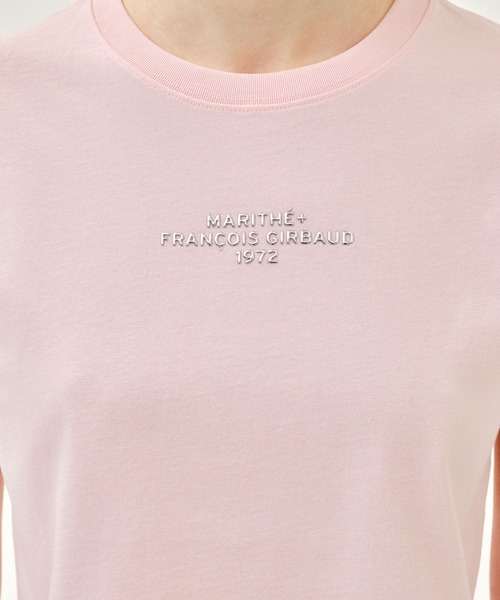 MARITHE + FRANCOIS GIRBAUD(マリテフランソワジルボー)の「W SILVER LETTERING CROP TEE(Tシャツ/カットソー・レディース・ピンク/アイボリー/チャコール・SMALL/MEDIUM)」の16枚目の写真