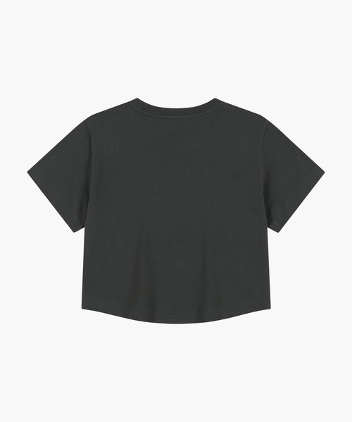 MARITHE + FRANCOIS GIRBAUD(マリテフランソワジルボー)の「W SILVER LETTERING CROP TEE(Tシャツ/カットソー・レディース・ピンク/アイボリー/チャコール・SMALL/MEDIUM)」の9枚目の写真