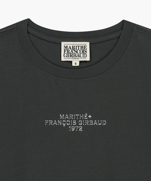 MARITHE + FRANCOIS GIRBAUD(マリテフランソワジルボー)の「W SILVER LETTERING CROP TEE(Tシャツ/カットソー・レディース・ピンク/アイボリー/チャコール・SMALL/MEDIUM)」の10枚目の写真