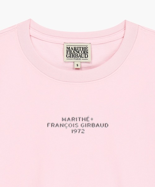 MARITHE + FRANCOIS GIRBAUD(マリテフランソワジルボー)の「W SILVER LETTERING CROP TEE(Tシャツ/カットソー・レディース・ピンク/アイボリー/チャコール・SMALL/MEDIUM)」の19枚目の写真
