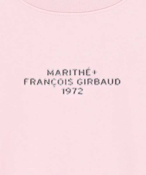 MARITHE + FRANCOIS GIRBAUD(マリテフランソワジルボー)の「W SILVER LETTERING CROP TEE(Tシャツ/カットソー・レディース・ピンク/アイボリー/チャコール・SMALL/MEDIUM)」の20枚目の写真