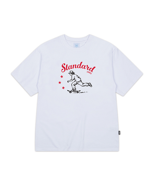 1989STANDARD（1989スタンダード）の「1989 SUBCULTURE クールコットンオーバーサイズ半袖 (SISSTD-0264)（Tシャツ/カットソー・メンズ・ネイビー/ライトグレー/ホワイト/ブラック・LARGE/MEDIUM/X-LARGE）」の2枚目の写真
