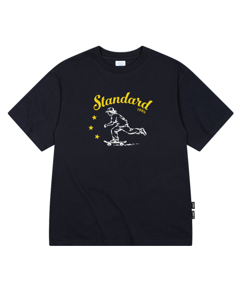 1989STANDARD（1989スタンダード）の「1989 SUBCULTURE クールコットンオーバーサイズ半袖 (SISSTD-0264)（Tシャツ/カットソー・メンズ・ネイビー/ライトグレー/ホワイト/ブラック・LARGE/MEDIUM/X-LARGE）」の8枚目の写真