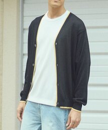 配色ラインカーディガン