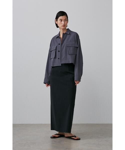 YLEVE(イレーヴ)の「YLEVE / COTTON LINEN TWILL BZ(ブルゾン・レディース・ベージュ/グレー・2/1)」の3枚目の写真