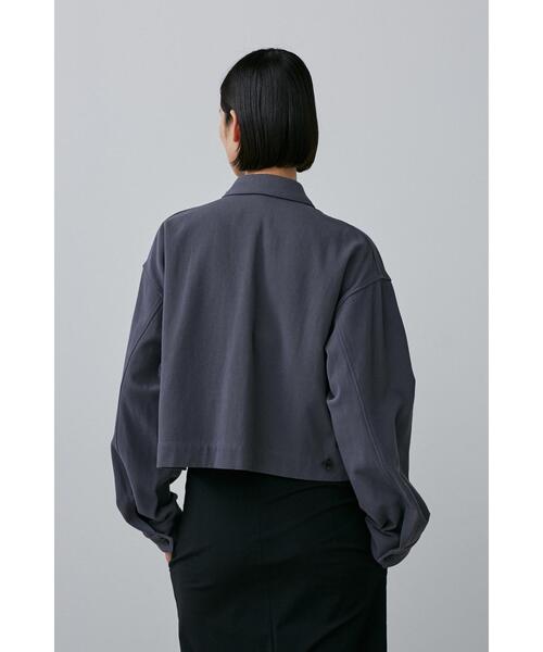 YLEVE(イレーヴ)の「YLEVE / COTTON LINEN TWILL BZ(ブルゾン・レディース・ベージュ/グレー・2/1)」の4枚目の写真