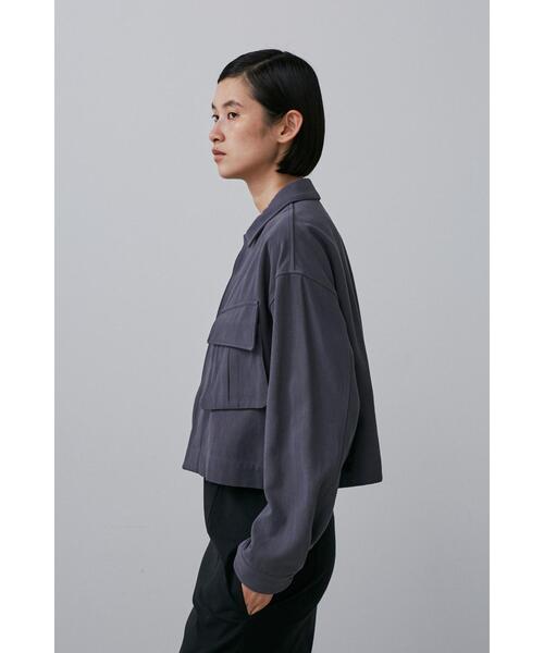 YLEVE(イレーヴ)の「YLEVE / COTTON LINEN TWILL BZ(ブルゾン・レディース・ベージュ/グレー・2/1)」の5枚目の写真