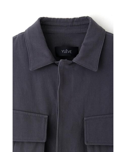 YLEVE(イレーヴ)の「YLEVE / COTTON LINEN TWILL BZ(ブルゾン・レディース・ベージュ/グレー・2/1)」の8枚目の写真