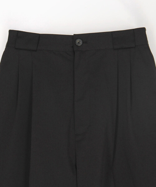 FREAK'S STORE(フリークスストア)の「ベルト付き タックパンツ(スラックス・レディース・ベージュ/ブラック・MEDIUM/SMALL)」の10枚目の写真