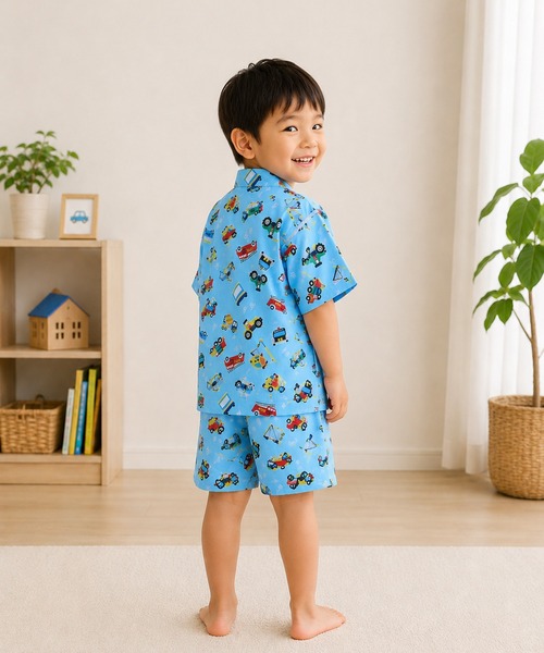 box408(ボックスヨンマルハチ)の「甚平 キッズ 男の子 上下セット 日本製生地 綿100% 子供(浴衣・キッズ・E/B/A/D/C/H/G/F・120cm/110cm/100cm/130cm/90cm/80cm/95cm)」の18枚目の写真