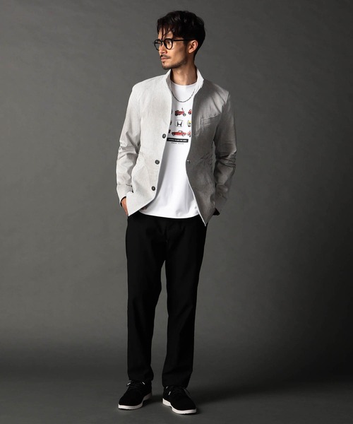 NICOLE CLUB FOR MEN（ニコルクラブフォーメン）の「ガムストレッチカルゼイージーパンツ（その他パンツ・メンズ・グレー/ライトグレー/ブラック・X-LARGE/LARGE/MEDIUM/SMALL）」の17枚目の写真