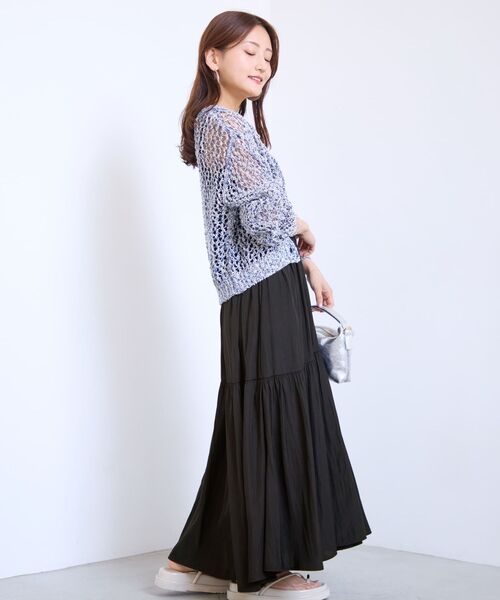 COHINA(コヒナ)の「スラブスパンコールカーディガン 【低身長・小柄女性】(カーディガン/ボレロ・レディース・ピンク/ライトベージュ/ネイビー・ONE SIZE)」の19枚目の写真