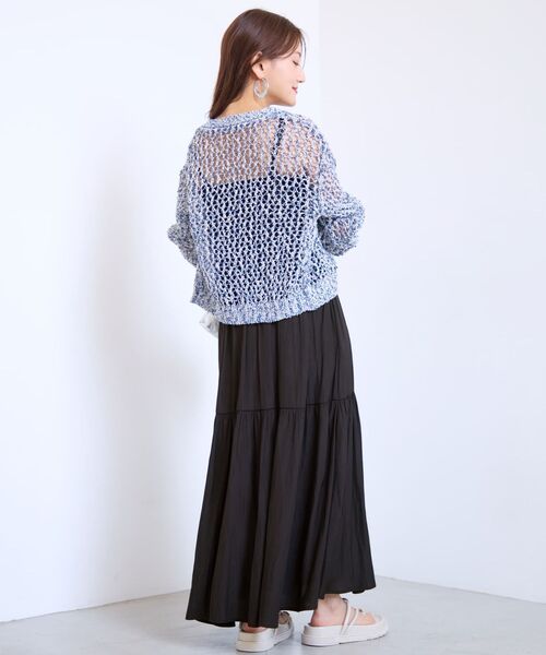 COHINA(コヒナ)の「スラブスパンコールカーディガン 【低身長・小柄女性】(カーディガン/ボレロ・レディース・ピンク/ライトベージュ/ネイビー・ONE SIZE)」の20枚目の写真