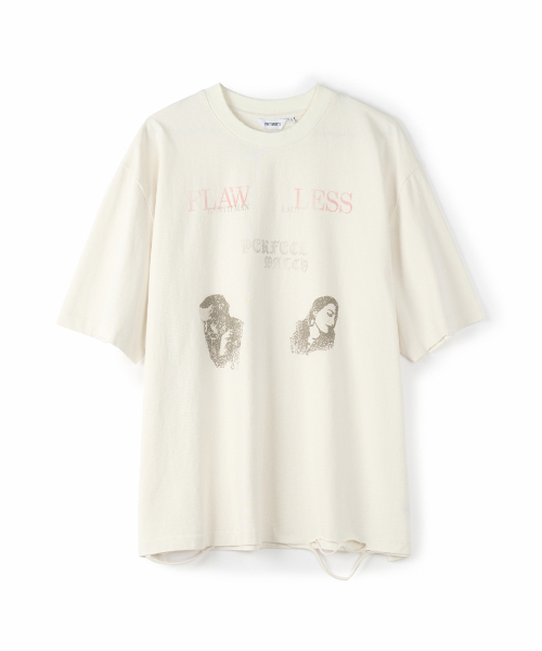 PARTIMENTO(パルティメント)の「ディストレストフロリスTアイボリー(Tシャツ/カットソー・メンズ・その他・MEDIUM/LARGE)」の1枚目の写真
