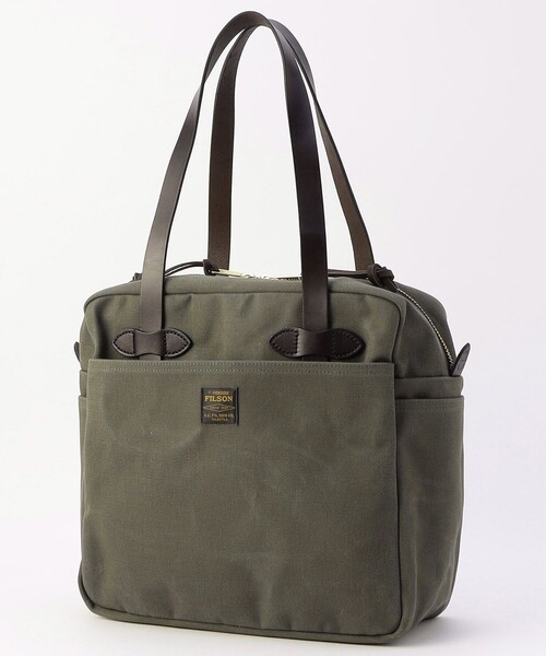 FILSON（フィルソン）の「FILSON/フィルソン Rugged Twill Zipper Tote Bag/ラグドツイル ジッパー トートバッグ（トートバッグ・メンズ・オリーブ/ブラウン・ONE SIZE）」の2枚目の写真