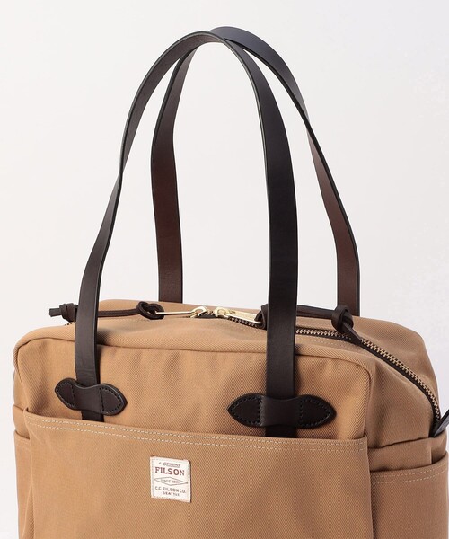 FILSON（フィルソン）の「FILSON/フィルソン Rugged Twill Zipper Tote Bag/ラグドツイル ジッパー トートバッグ（トートバッグ・メンズ・オリーブ/ブラウン・ONE SIZE）」の6枚目の写真